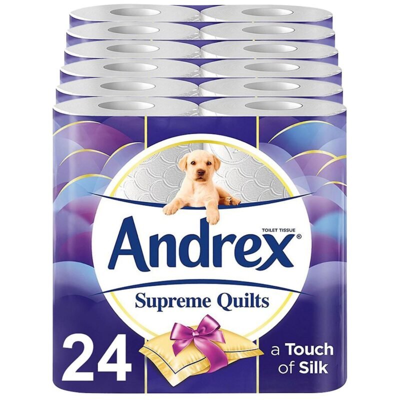 Andrex Toilet Roll Supreme Quilts Fragrance-Free 3 Ply Toilet Paper, 72 Rolls - Image 3