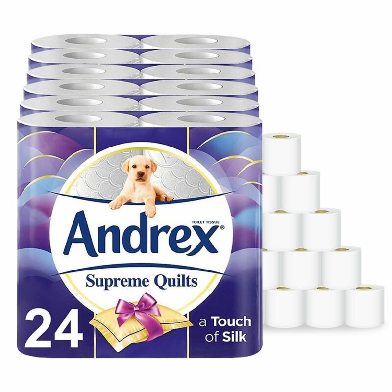 Andrex Toilet Roll Supreme Quilts Fragrance-Free 3 Ply Toilet Paper, 72 Rolls - Image 5